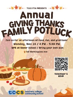 giving thanks flyer